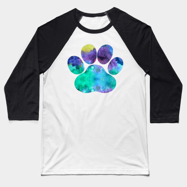 Dog Paw Baseball T-Shirt by BittenByErmines